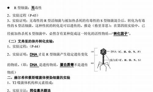 高中生物高考复习_高中高考生物知识点总结