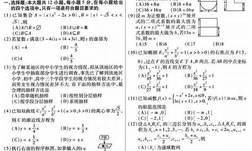 2013年高考课标卷,2013课标卷1理科数学