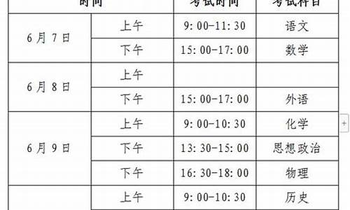 山东高考安排时间表最新-山东时间高考安排